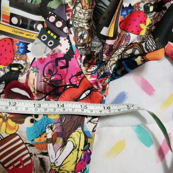 FIGA popart Collection multicolor bodycon dress 10 - Picture 7 of 8